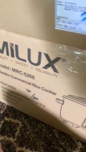 MILUX Versatile Commercial 6.6L/4.5L 42-Cup Electric Rice Cooker with Keep Warm Function - MRC-5266 (SE) /MRC-545 (SE) Peacock Blue Color