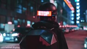 Led Helmet Display Motorcycle Helmet Warning Light Night Riding DIY RGB Bike Helmet Taillight APP Programmable LED Screen