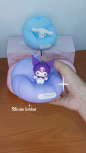 Lampu Tidur Silicone My Melody Sanrio Motif Sofa Lamp Silikon Kuromi Lampu Hello Kitty Gift Birthday