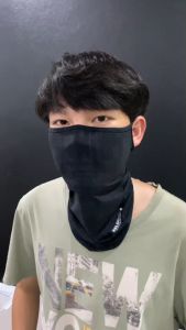 06-C4 ผ้าบัฟกันฝุ่น กันแดด HALOSUM แบบคล้องหู ผ้านุ่มสวมใส่สบาย