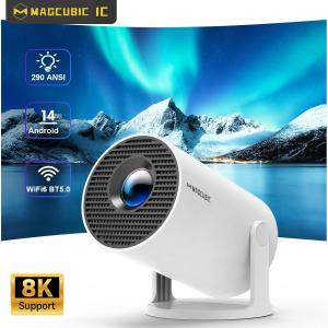 MAGCUBIC | Magcubic Projector HY300 Pro 8K Android 14 Dual Wifi6 290ANSI Allwinner H726 BT5.4 1080P 1280*720P Home Cinema Outdoor Projetor