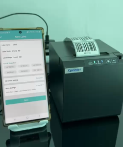 Xprinter XP-T202UA Pos Label Barcode Printer USB 20-58mm Sticker / Receipt Thermal Printer Qrcode Barcode Printing