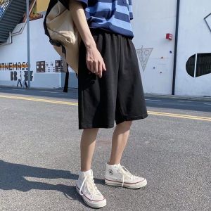 Trendy Loose plus Size plus Size Overweight Man Sports Shorts Mens Trendy Hip Hop Letter High Street Casual Half Length Half Pants Summer