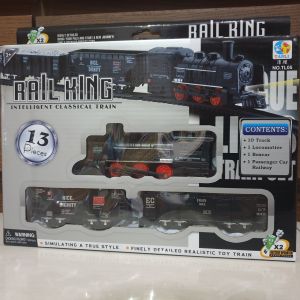 mainan kereta classic train express rail king set rel / miniatur kereta mainan pakai baterai
