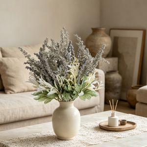 Artificial Plants Lavender Flowers Bouquet Wedding Arch Festival Wreath Home Room Table Bonsai Decora Photography Scrapbook Gift
