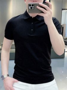 Áo Thun Nam Cổ Polo Cotton Ngắn Mùa Hè Thời Trang Màu Trơn Ôm Vừa Vặn Chất Liệu Cotton Thoáng Khí Thường Ngày