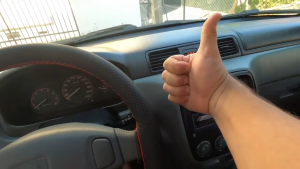 ปลอกหุ้มพวงมาลัยหนังวัวแท้ DIY พร้อมชุดเย็บ (เข็ม+ด้ายแดง) | ขนาด 38 ซม. | หนังนุ่ม ทนทาน สำหรับหุ้มพวงมาลัยรถยนต์