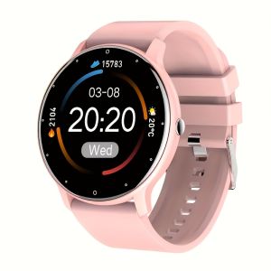 PEJE Smart Watch Full Touch Screen 1.28 100+ Sports Modes Weather Music Controls Voice Assistant USB Rechargeable