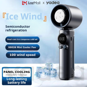 Portable Handheld Turbo Fan 100 Wind Speeds Adjustable Mini Personal Fan Battery Operated Electric Eyelash Fan Dual-use with Digital Display Cooling Fan