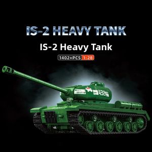 TAOZIAWA | Mô Hình Xe tăng IS2 Nặng Liên Xô Đồ Chơi Xây Dựng Quân Sự