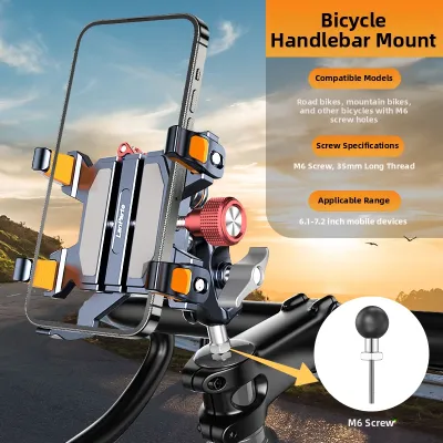MOTOBUBBLE | Vibration-proof Phone Mount for Motorbikes Aluminum