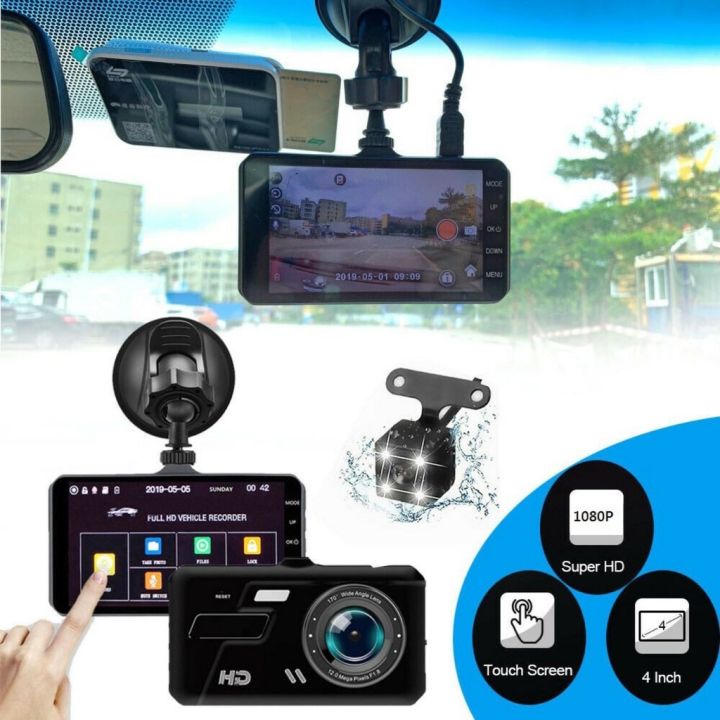 Camera Hành Trình Kép Trước Sau Dual Lens Dành Cho Ô Tô V10 Hỗ Trợ Full ...