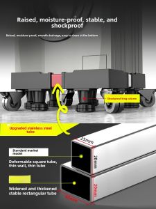 BESSGROUP | Adjustable Stand for 10kg Drum Top Load Washer Enhanced Support