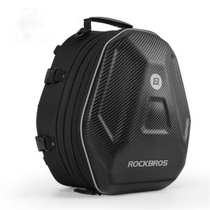 RockBros | Motorcycle expandable EVA Hard Shell 20-35L Motorcycle Large Capacity Riding Backpack Handbag Seat Tail Bag Helmet Bag/ Hip Bag