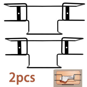 2Pcs Glove Box Holder Iron Wall Mounted Glove Holder Space Saving Multifunctional Glove Rack Glove Box Organizer for Home Office