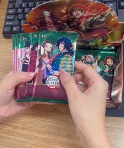 Kimetsu no Yaiba Poker Card Uzui Tengen Daki Kamado Nezuko Board Game Card Hardcover Collection Toy