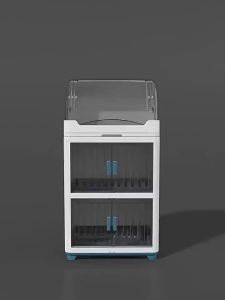 SERENZO Kitchen Dish Rack Dish Drain Plate Tableware Cupboard with Cover Plate Organizer Dish Cabinet