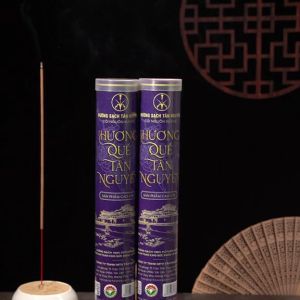 Nhang quế Tân Nguyên hương quế quế cây 100% tự nhiên ống 175-185 que Hương Sạch Tân Nguyên