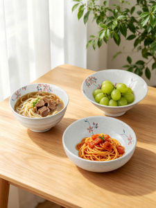 Mino Yaki | Heat-Resistant Thickened Decorative Sakura Bowl