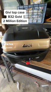 TOP CASE GIVI B32GOLD(2M)-MY BOLD (GOLDPLATE) 2MILION EDITION / SILVER PALTE /E30RN | MOTORMAN