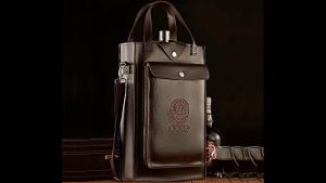 Bình inox 304 đựng rươu  logo vàng cao cấp 5l lít (178oz)