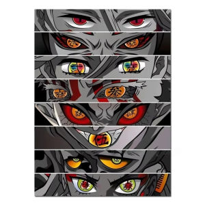 Bandai | 5D DIY Diamond Painting Kit Demon Slayer Hashira Anime Art Full Drill Rhinestone Mosaic Wall Decor Craft Kit Home Gift Frameless