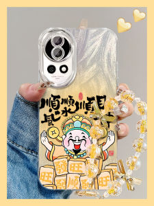 Creative New Year Style Full Cover Huawei Nova13 pro Phone Case with Lucky God Design Snake Year Fortune Telling Acrylic Shell