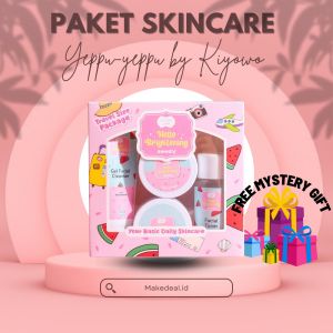 (Siap Kirim) Skincare Travel Size Package 4In1 Yeppu-Yeppu By Kiyowo 1 Set Box Paket Wajah Brightening Acne Bpom Halal