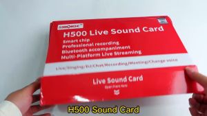 Siborie【black white pink】H500 Live soundcard Original 48V Audio USB External Sound Card Mixer Bluetooth for live Streaming Media