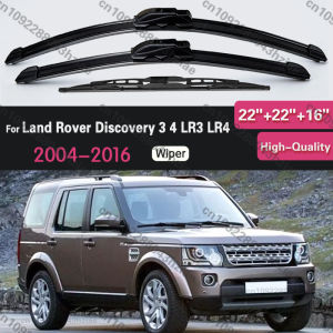 3PCS Car Wiper For Land Rover Discovery 3 4 / LR3 LR4 2004-2016 2013 2014 2015 Front Rear Wiper Blades Brushes Auto Accessories