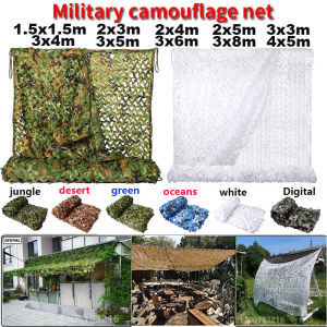 Military camouflage net hunting camouflage net garden gazebo net car awning white green black jungle desert color