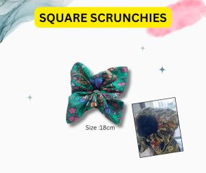 [DDD]  BATIK SQUARE  SCRUNCHIES _ HANDMADE