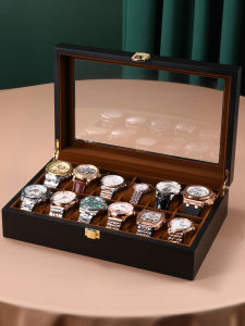 Sunroof Solid Wood Watch Storage Box High-End Watch Box Watch Display Box Accessible Luxury Watch Box Paint Jewelry Box