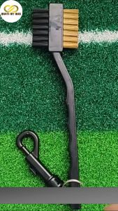 Golf Club Cleaning Brush 2 Sides Golf Cleaning Tool Brass Nylon Brush Clean Scrub Kit 高尔夫球杆清洁刷