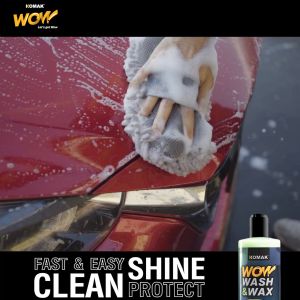 Car Wash Shampoo Komak Wow! Wash & Wax 500ml - UV Protect