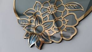 SEHARI JADI!! HIASAN DINDING KALIGRAFI ISLAMIC AESTHETIC ACRYLIC MIRROR MEWAH DAN MENGKILAP "MASHALLAH LA QUWWATA ILLA BILLAH" / PAJANGAN DINDING KALIGRAFI MENGKILAP