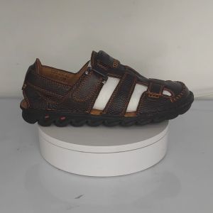 100% KULIT Sandal Hiking Gunung Pria Casual Sendal Santai Cowok Olahraga Outdoor Keren Touring Lentur Pantai 180