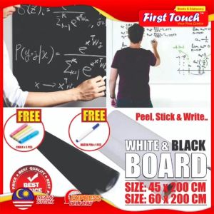 Reusable Roll Up Blackboard Whiteboard Stickerboard Drawing Painting Board Chalkboard Wall Sticker Stick/Chalks Craft