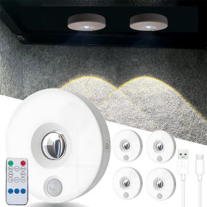 LED Under Cabint Lights Motion Sensor Night Light Dimmable USB Rechargeable Wireless Kitchen Lamps Closet Room Aisle Decor
