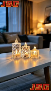 Flickering Realistic steady Flame Electronic Flameless Candle Altar Light Home Wedding Party Decor