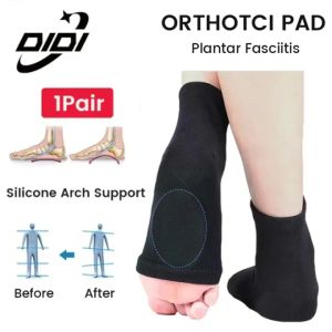 DIDI 1Pair Arch Support Sleeves for Plantar Fasciitis Heel Spurs Strap Foot Care Flat Feet Pain Relieve Socks Orthotic Massage Sole Inserts