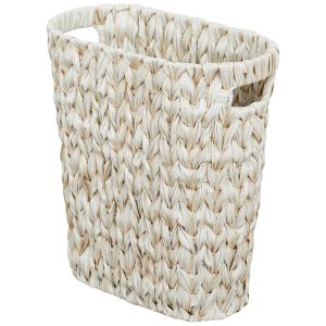Wicker Trash CanBathroom Trash CanWaterproof Wicker Waste Basket for BathroomNarrow Small Waste Basket for BedroomOffice Cr