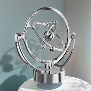 Electronic Perpetual Motion Model Desktop Decor Rotating Magnetic Swinger Celestial Newton Pendulum Home Office Desk Ornament
