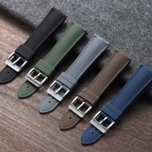 FKM Rubber Watchband 20mm 21mm 22mm Watch Strap for Omega Quick Release Bracelet for Citizen Casual Weave Pattern Band for Seiko