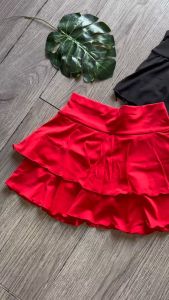 Chân váy xếp tầng thể thao nữ tập pickleball tennis cầu lông thun poly co giãn có lót đùi bảo hộ BINSPORTS Q201