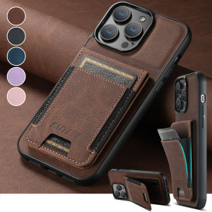 SUTENI Luxury Leather Magnet Card Holder Phone Case Flip Wallet Kickstand Cover For iPhone 17 16 15 14 13 12 11 Pro Plus Max