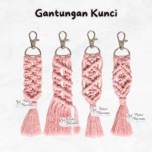 BELI 5 Gratis 1 | Gantungan Kunci Macrame | Keychain Macrame | Keychain | Ganci | Bag Charm | Gantungan Tas