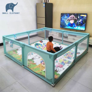 คอกกั้นเด็ก 6ฟุต คอกเด็ก 5ฟุต/3.5ฟุต ฟรีลูกบอลทะเล คอกเด็กคอกกั้นเด็ก เหมาะสำหรับทารกอายุ 3-12