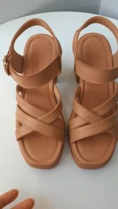 giày xăng đanh nữ cao gót da bò thật cao cấp VI VI .Đế cao 8 phân êm nhẹ