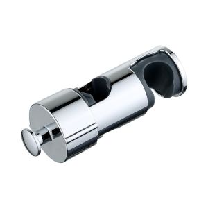 Round Pipe Shower Head Holder Rotatable Adjustable Bathroom Slide Bar Shelf Replacement Riser Rail Bracket